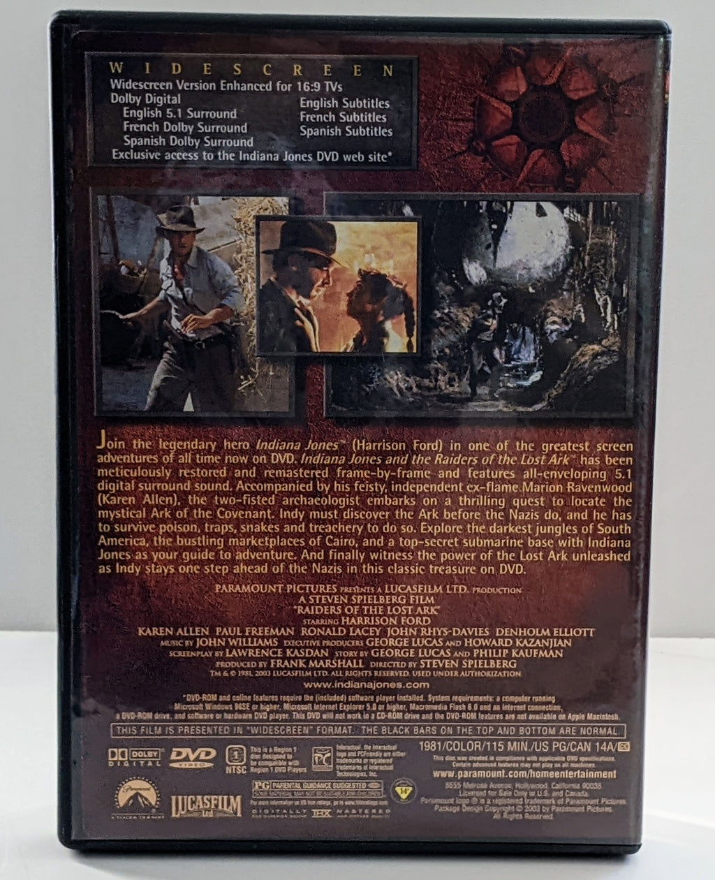 The Adventures of Indiana Jones Complete DVD Movie Collection 4-Disc Box Set