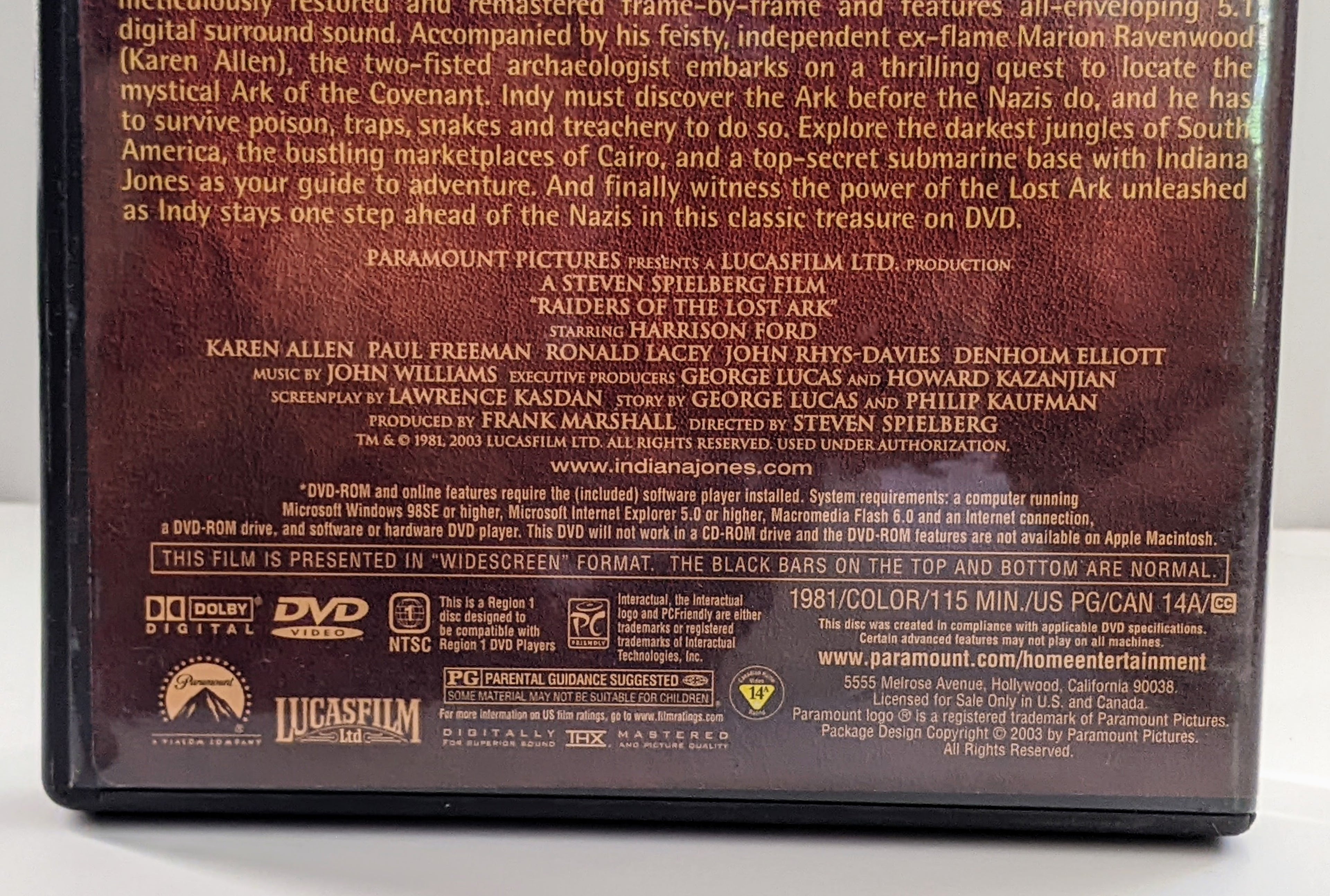 The Adventures of Indiana Jones Complete DVD Movie Collection 4-Disc Box Set