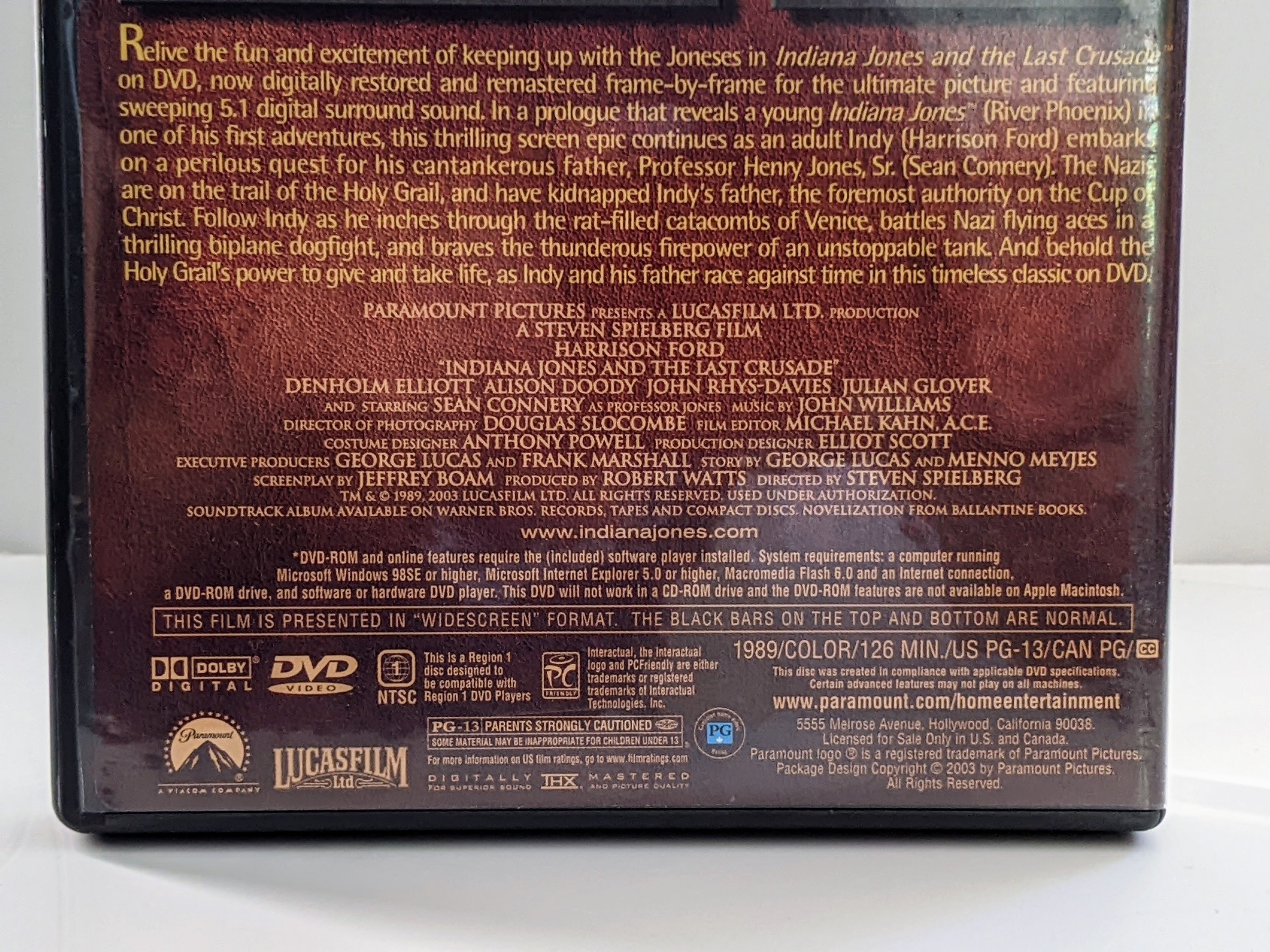 The Adventures of Indiana Jones Complete DVD Movie Collection 4-Disc Box Set