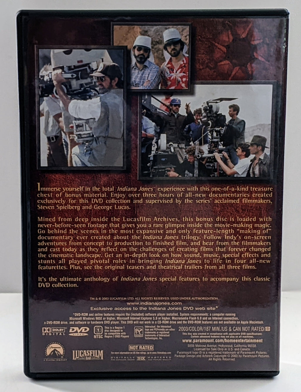 The Adventures of Indiana Jones Complete DVD Movie Collection 4-Disc Box Set