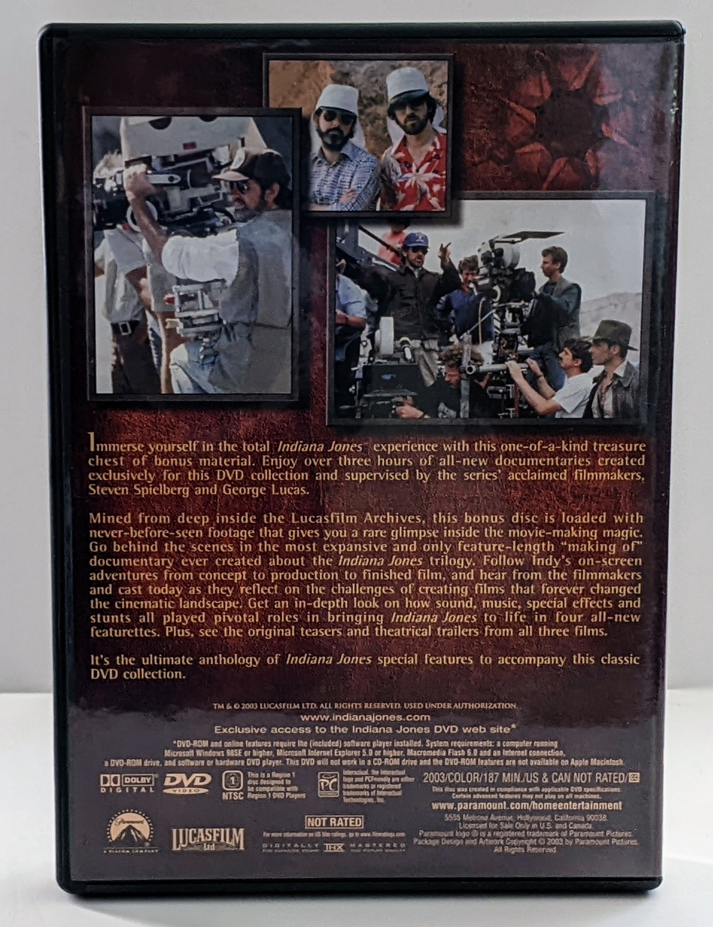 The Adventures of Indiana Jones Complete DVD Movie Collection 4-Disc Box Set
