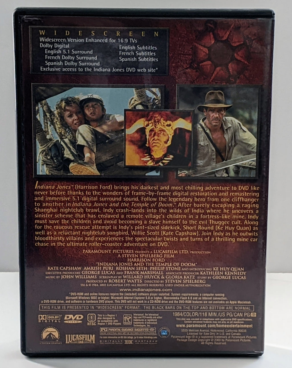 The Adventures of Indiana Jones Complete DVD Movie Collection 4-Disc Box Set