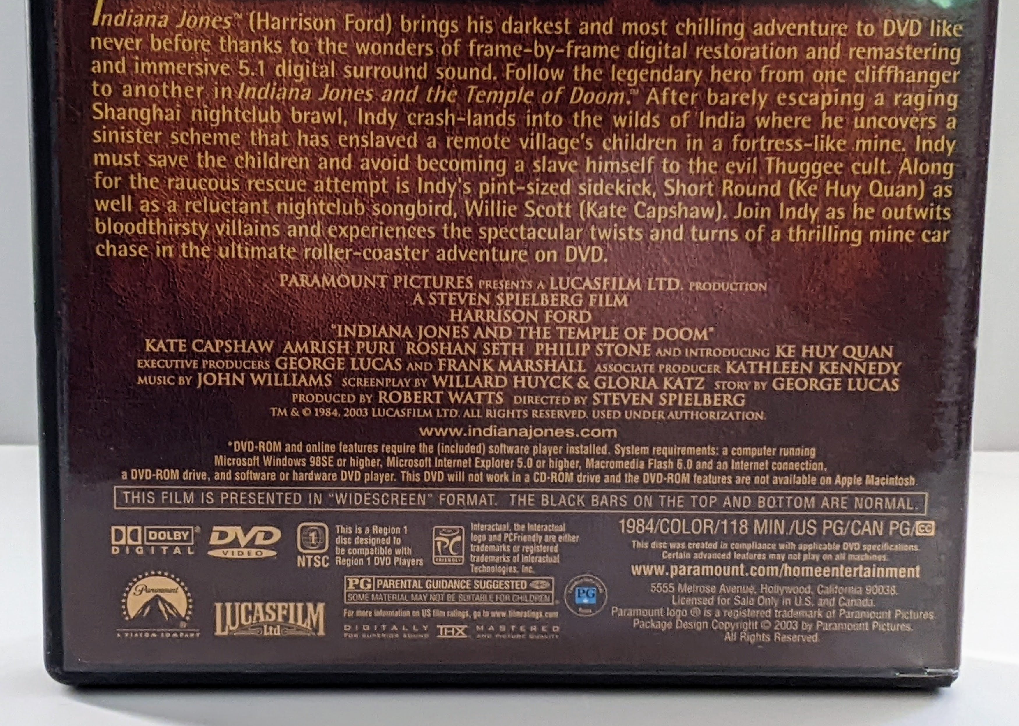 The Adventures of Indiana Jones Complete DVD Movie Collection 4-Disc Box Set