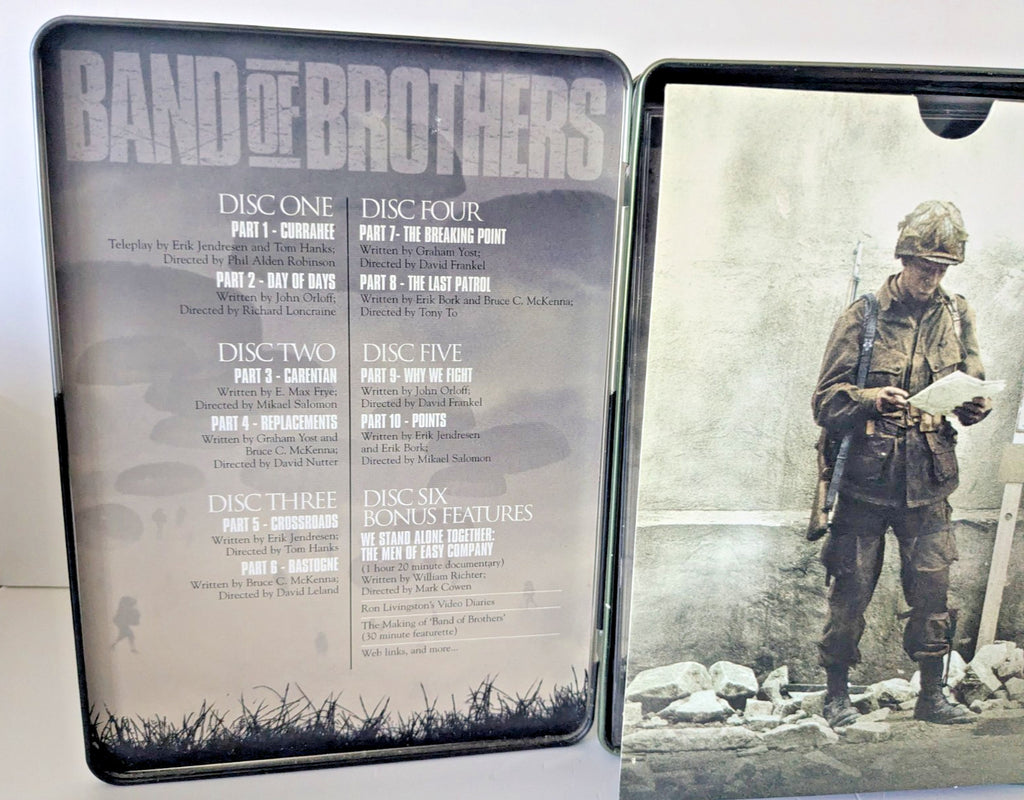 Band of Brothers DVD 2002 6-Discs Metal Tin Box Set HBO Mini Series