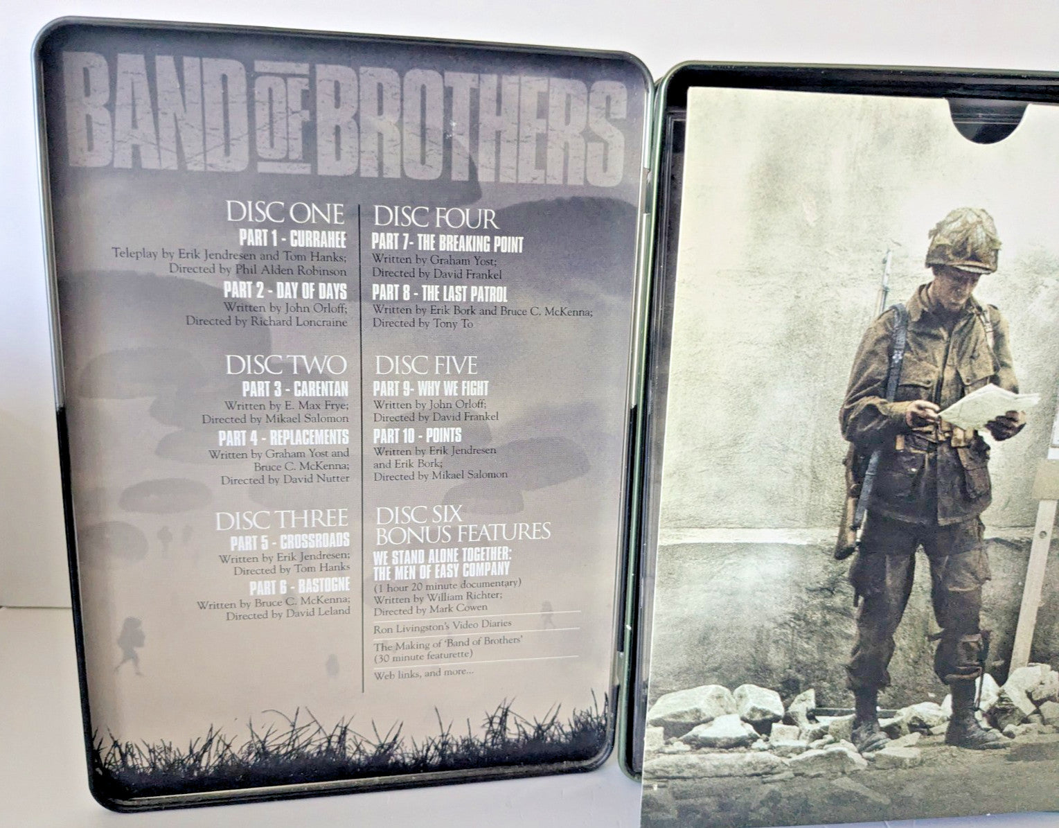 Band of Brothers DVD 2002 6-Discs Metal Tin Box Set HBO Mini Series