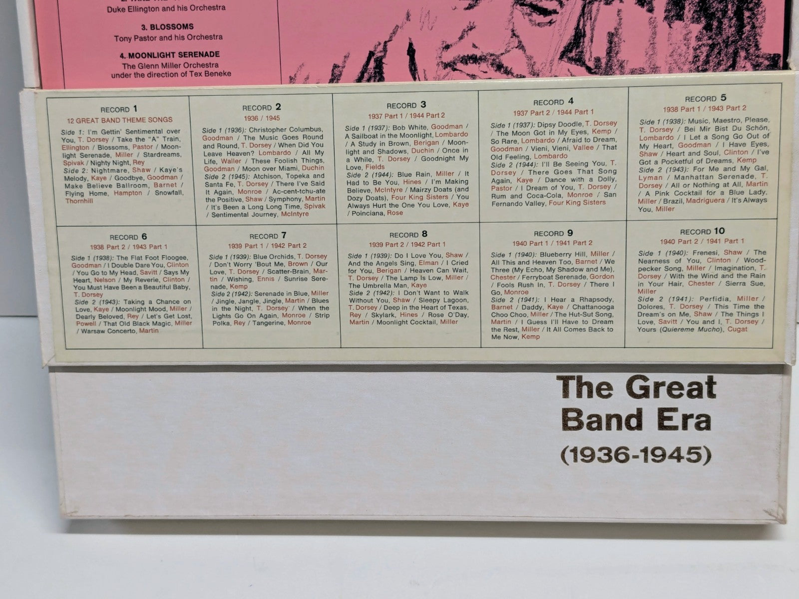 The Great Band Era Readers Digest 1936-1945 LP Vinyl Record 10 Box Set Big Band